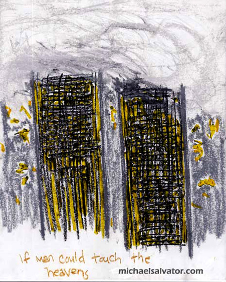 Drawing: 1996, World Trade Center, WTC 1 & WTC 2