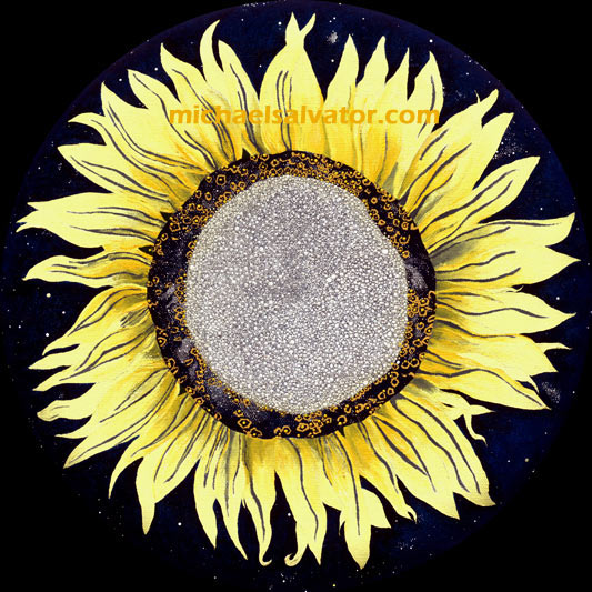 Painting: CIRCLE, Sunflower, oil on canvas